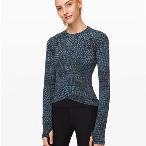 Lululemon long sleeve jacquard top